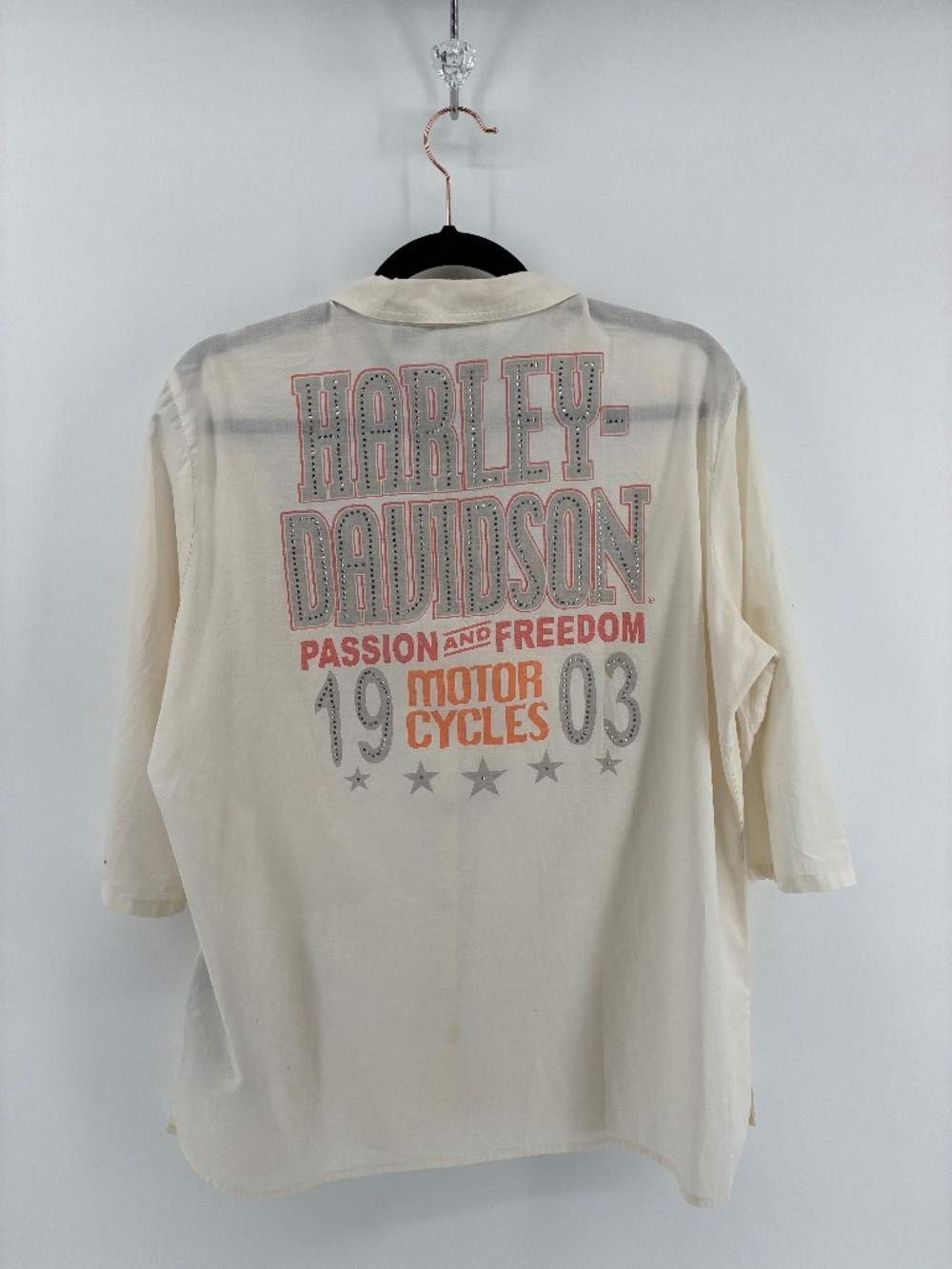 Harley-Davidson Cream Shirt with Graphic